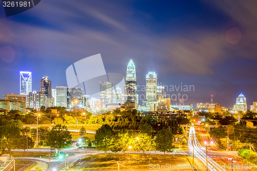 Image of Downtown of Charlotte  North Carolina skyline