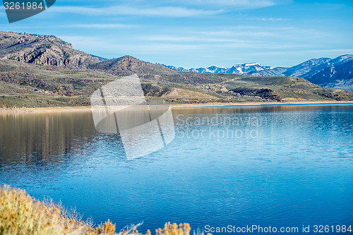 Image of blue mesa reservoir in gunnison national forest colorado