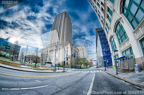 Image of Kansas City skyline at sunrise