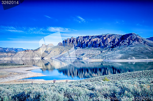 Image of blue mesa reservoir in gunnison national forest colorado