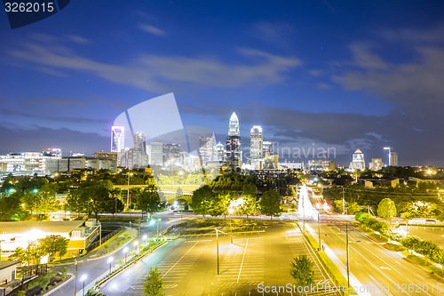 Image of Downtown of Charlotte  North Carolina skyline