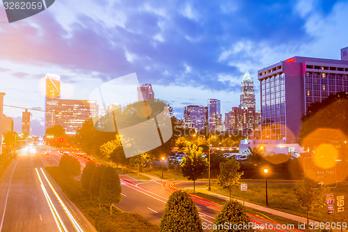 Image of Downtown of Charlotte  North Carolina skyline