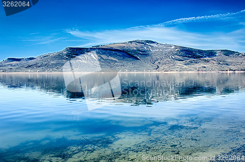 Image of blue mesa reservoir in gunnison national forest colorado