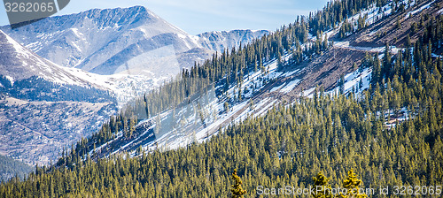 Image of colorado rocky mountains near monarch pass