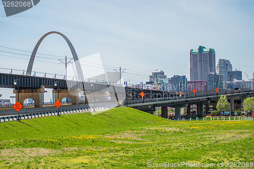 Image of saint louis missouri downtown at daylight