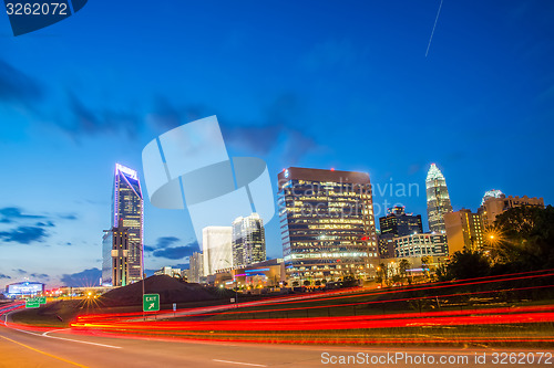 Image of Downtown of Charlotte  North Carolina skyline