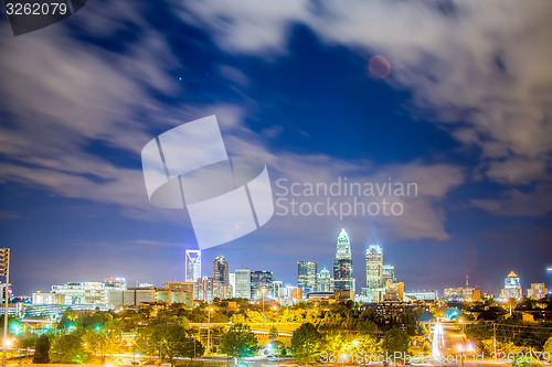 Image of Downtown of Charlotte  North Carolina skyline