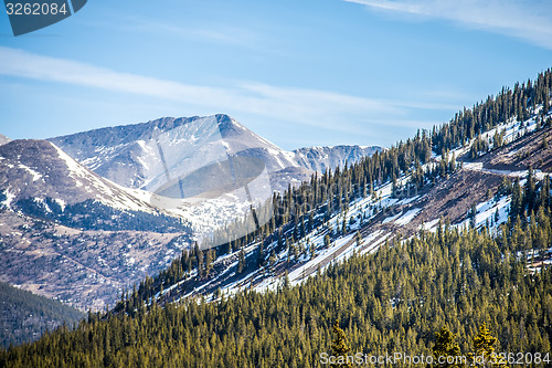 Image of colorado rocky mountains near monarch pass