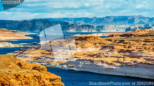 Image of Lake Powell the second largest man-made lake in the United State