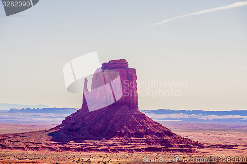 Image of Monument valley under the blue sky