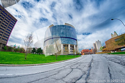 Image of Kansas City skyline at sunrise