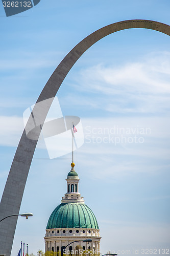 Image of saint louis missouri downtown at daylight