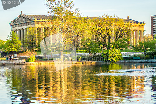 Image of Nashville\'s Parthenon  in  Spring 