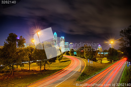 Image of Downtown of Charlotte  North Carolina skyline