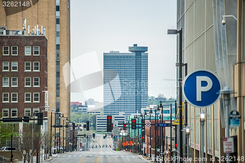 Image of Kansas City skyline at sunrise