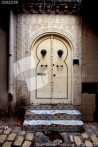 Image of door in the casbha of sousse in  tunisia