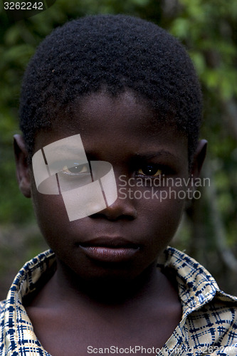 Image of portraif of a little chilld male in the isle of zanzibar 