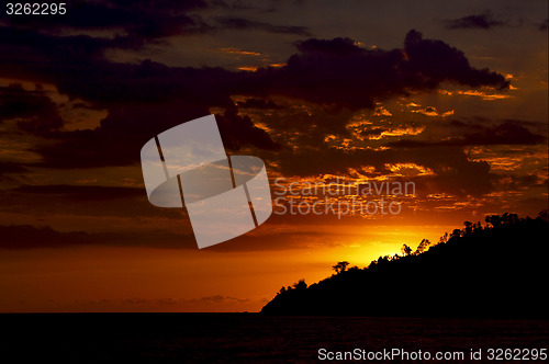 Image of sunset in madagascar