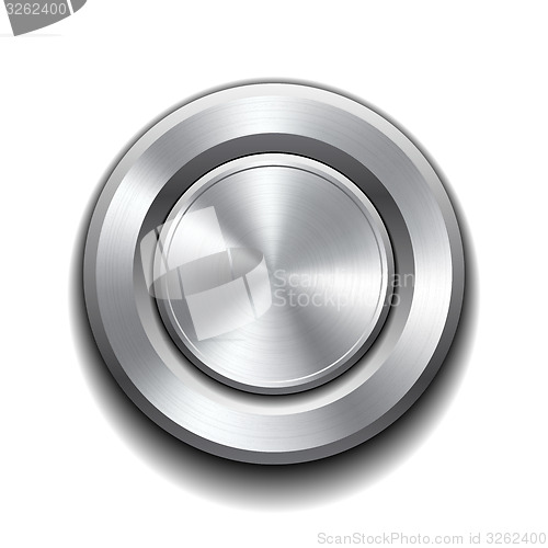 Image of Realistic metal button