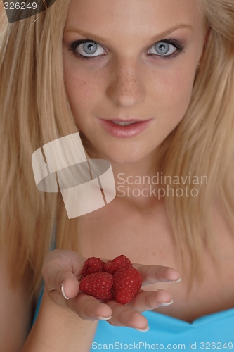 Image of Woman with strawberries