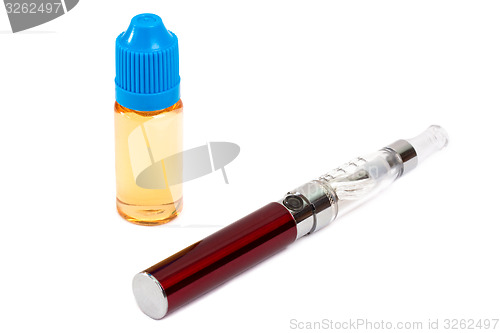 Image of E-cigarette with liquid