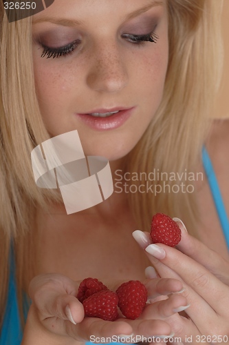 Image of Woman with strawberries