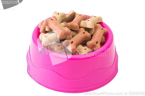 Image of Dog biscuits in a bowl