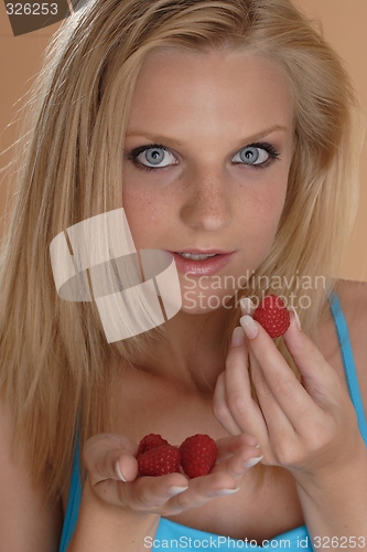 Image of Woman with strawberries
