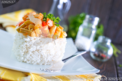 Image of rice with vegetables