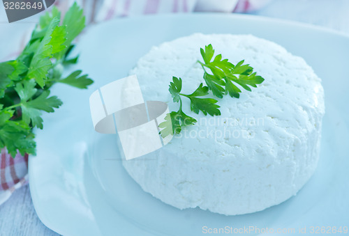 Image of cheese with fresh parsley