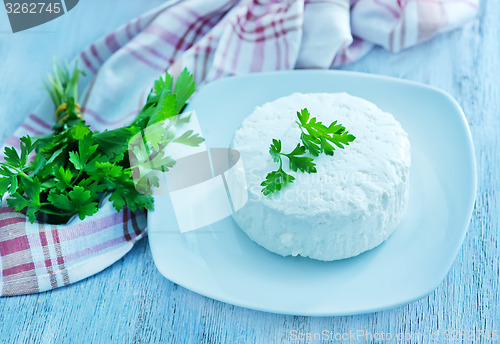 Image of cheese with fresh parsley