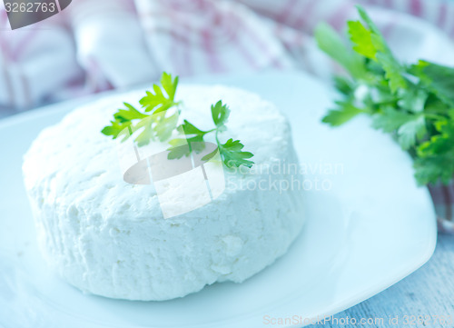 Image of cheese with fresh parsley