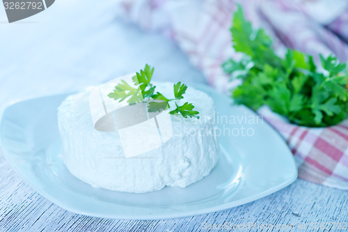 Image of cheese with fresh parsley