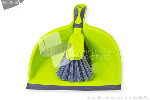 Image of Broom with dustpan