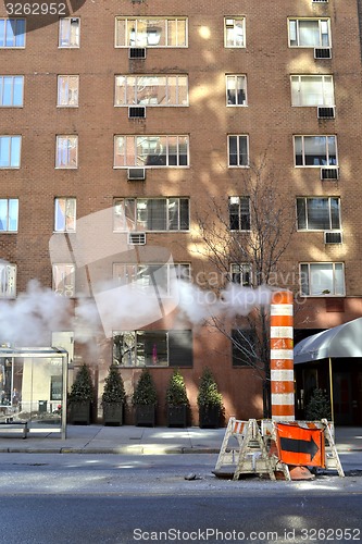 Image of NYC\'s steaming street