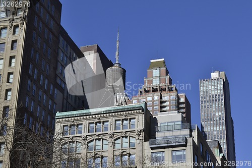 Image of Water tower on top of a building