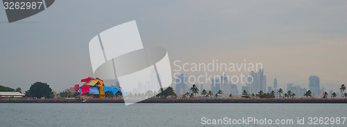 Image of Panama City\'s Skyline from a ship