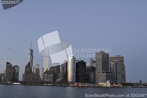 Image of Manhattan at sunset