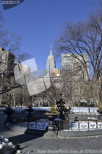 Image of Empire State Building from the Madison Square Park