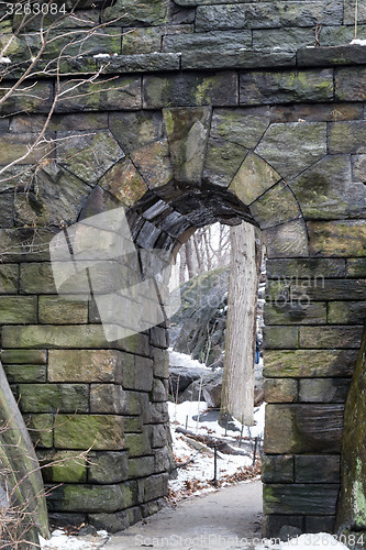 Image of Ramble Stone Arch by the snow