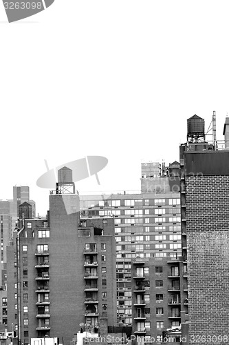 Image of Water towers in black and white