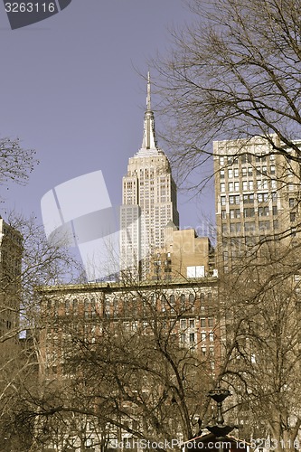 Image of Empire State Building from the Madison Square Park