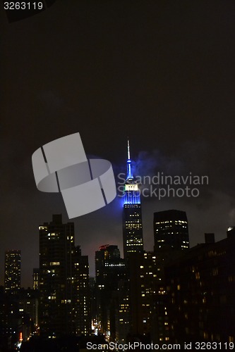 Image of Night in midtown Manhattan