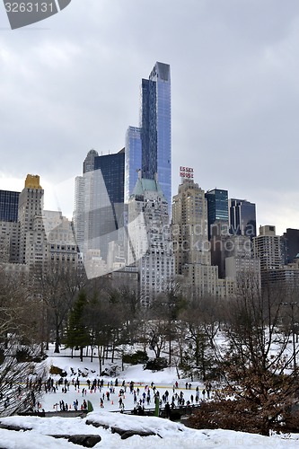 Image of South Central Park between the snow