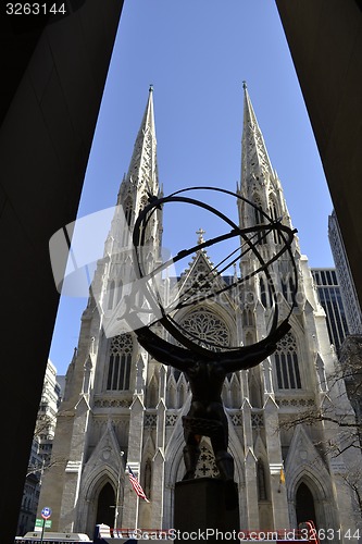 Image of Atlas and St. Patrick framed