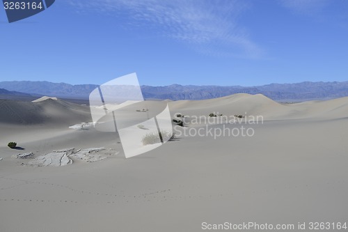 Image of Sandy dunes in the Death Valley