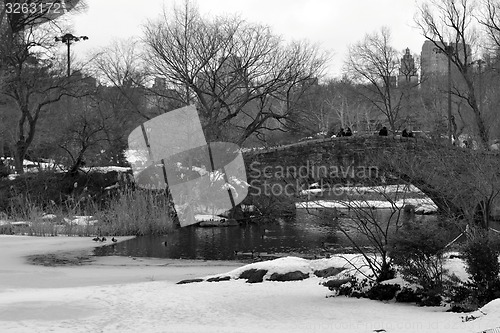 Image of Gapstow bridge located on the South of Central park