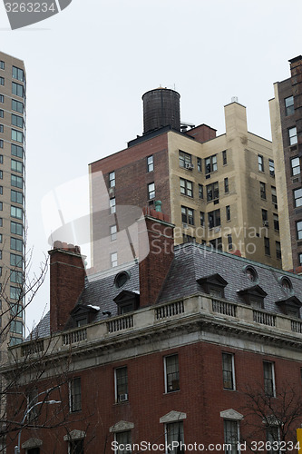 Image of Water tower under the rain