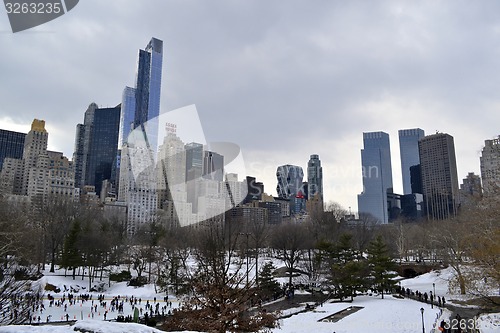 Image of Winter on the south of Central Park