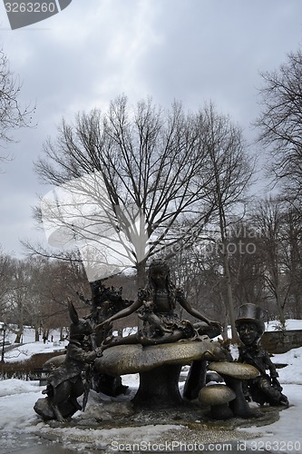 Image of Alice in a winter Central Park